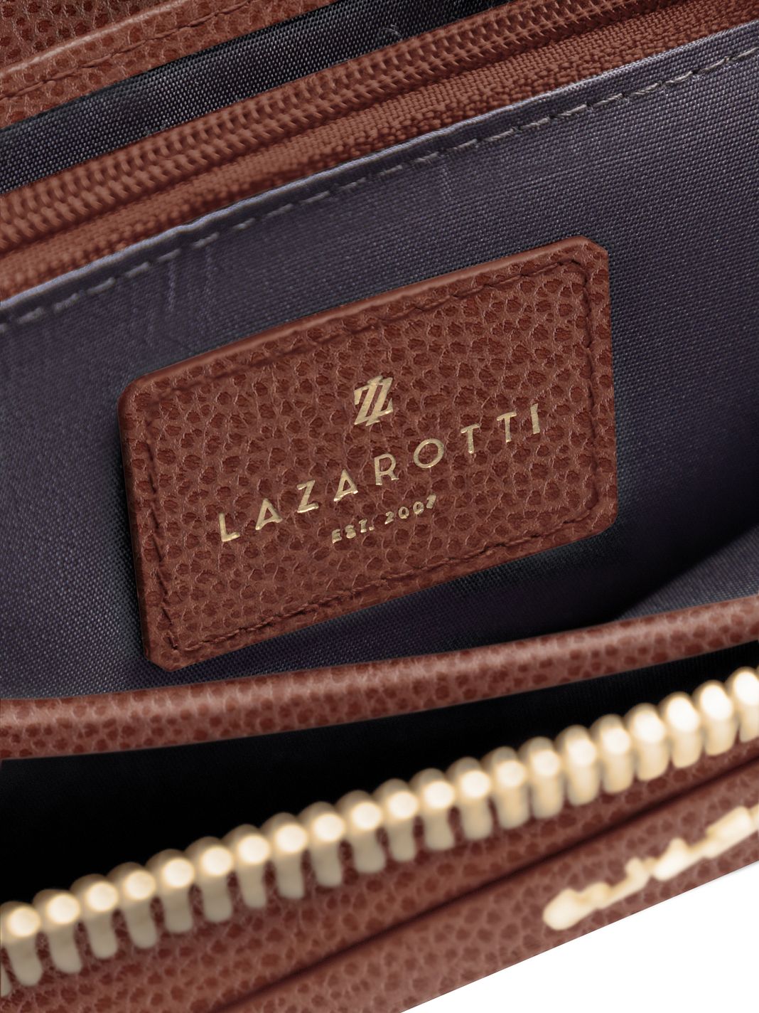 Lazarotti Portafoglio Bologna in pelle XL con chiusura a zip perimetrale, 19 cm Lazarotti Portafoglio Bologna in pelle XL con chiusura a zip perimetrale, 19 cm