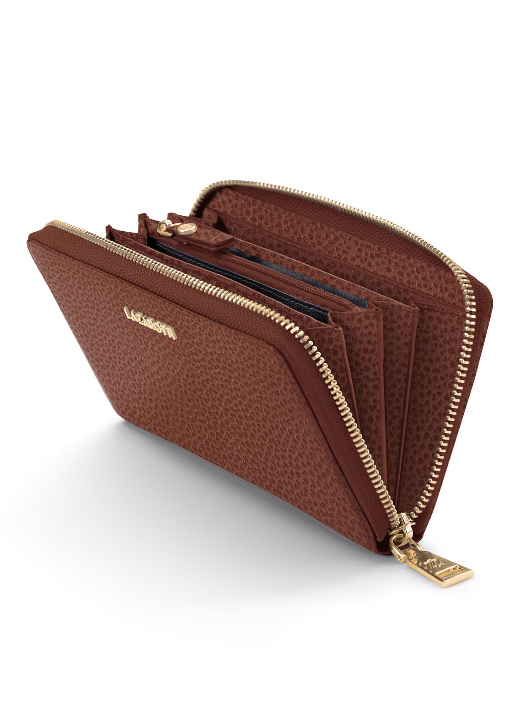Lazarotti Portafoglio Bologna in pelle XL con chiusura a zip perimetrale, 19 cm Lazarotti Portafoglio Bologna in pelle XL con chiusura a zip perimetrale, 19 cm