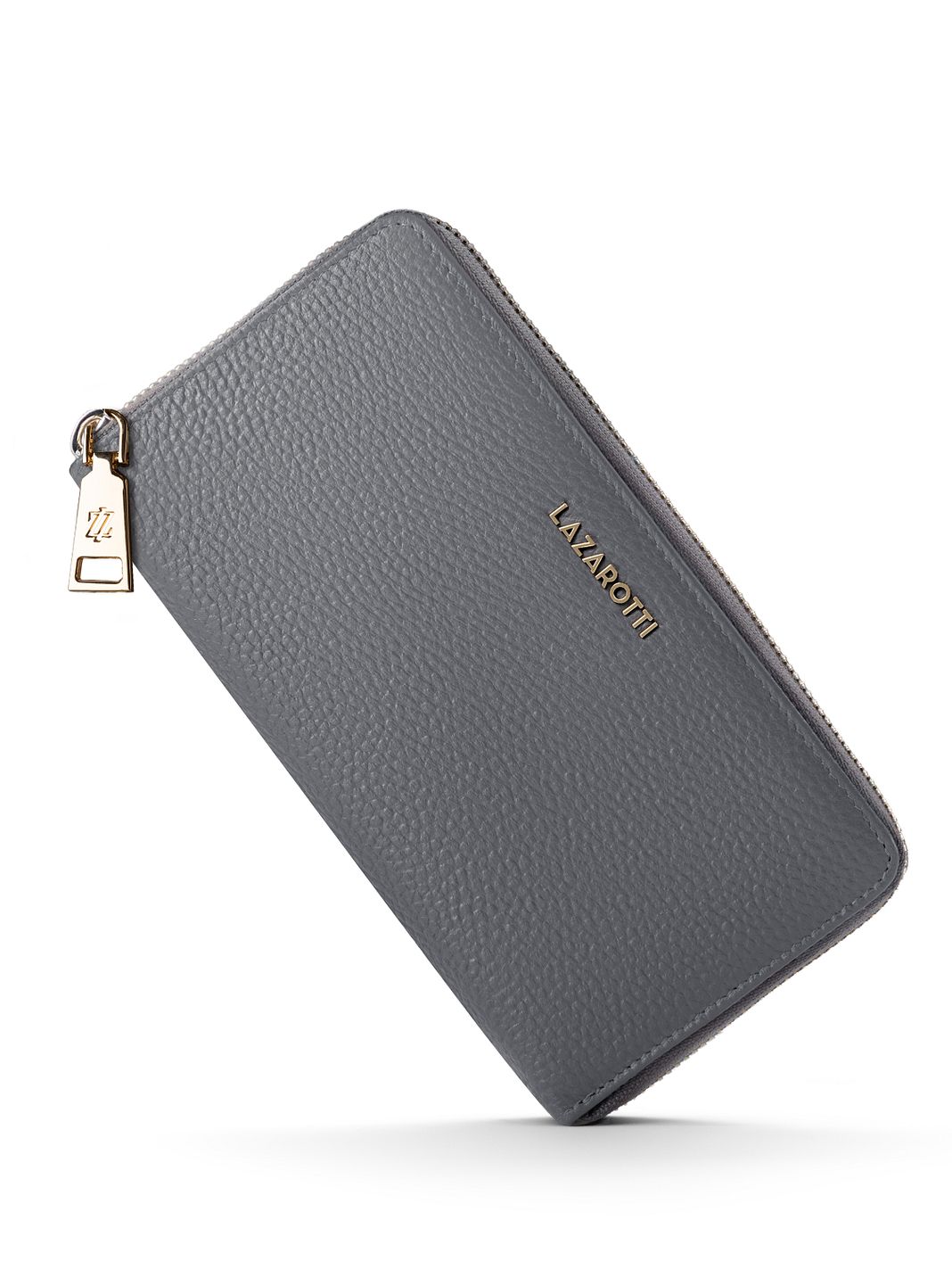 Lazarotti Portafoglio Bologna in pelle XL con chiusura a zip perimetrale, 19 cm Lazarotti Portafoglio Bologna in pelle XL con chiusura a zip perimetrale, 19 cm