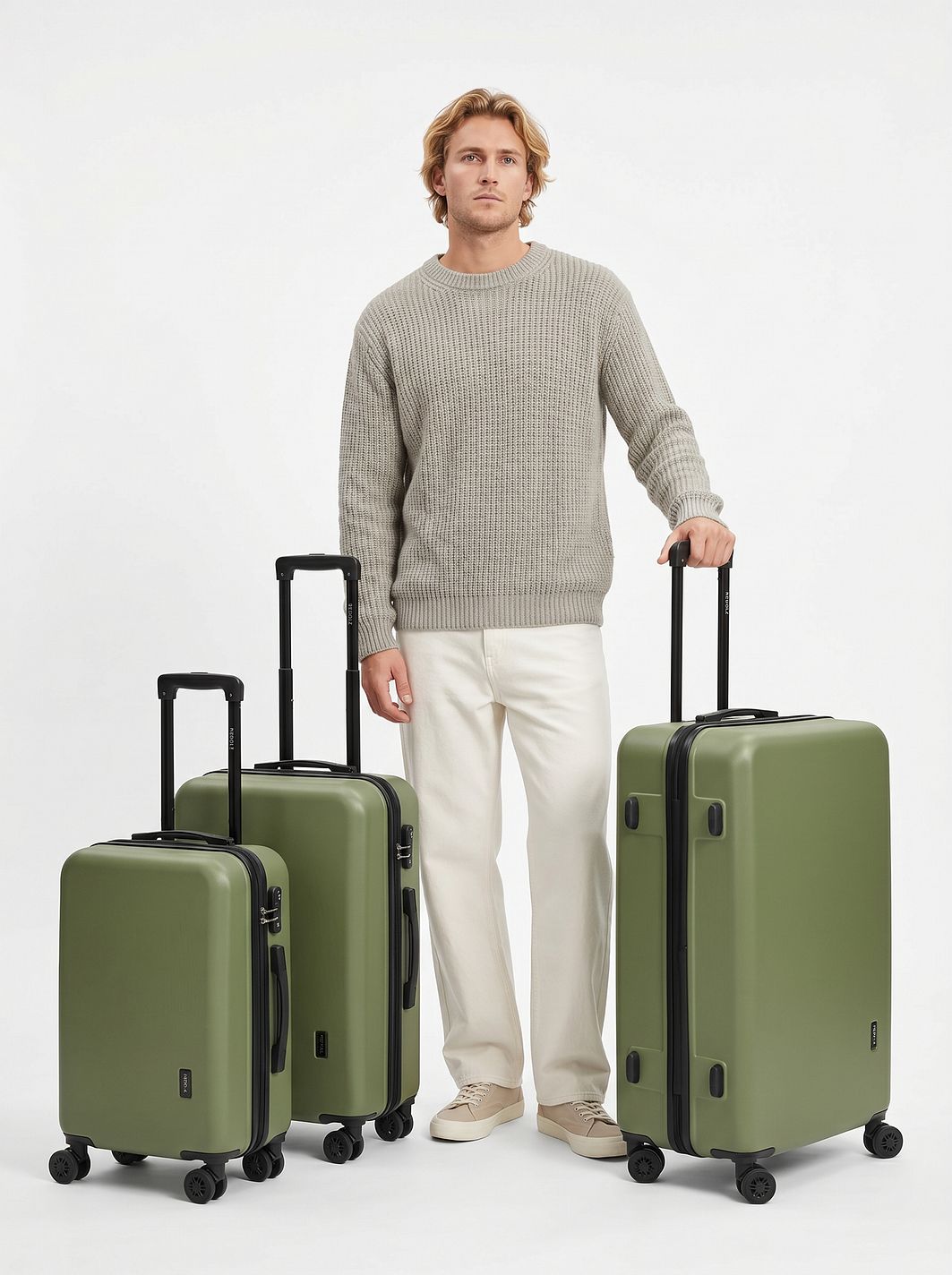 Redolz Essentials 09 3-SET 4 ruote Set di valigie 3 pezzi