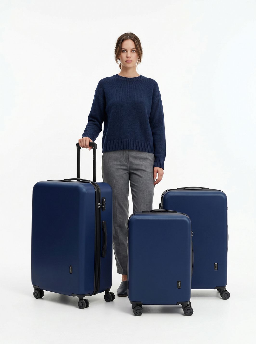 Redolz Essentials 09 3-SET 4 ruote Set di valigie 3 pezzi