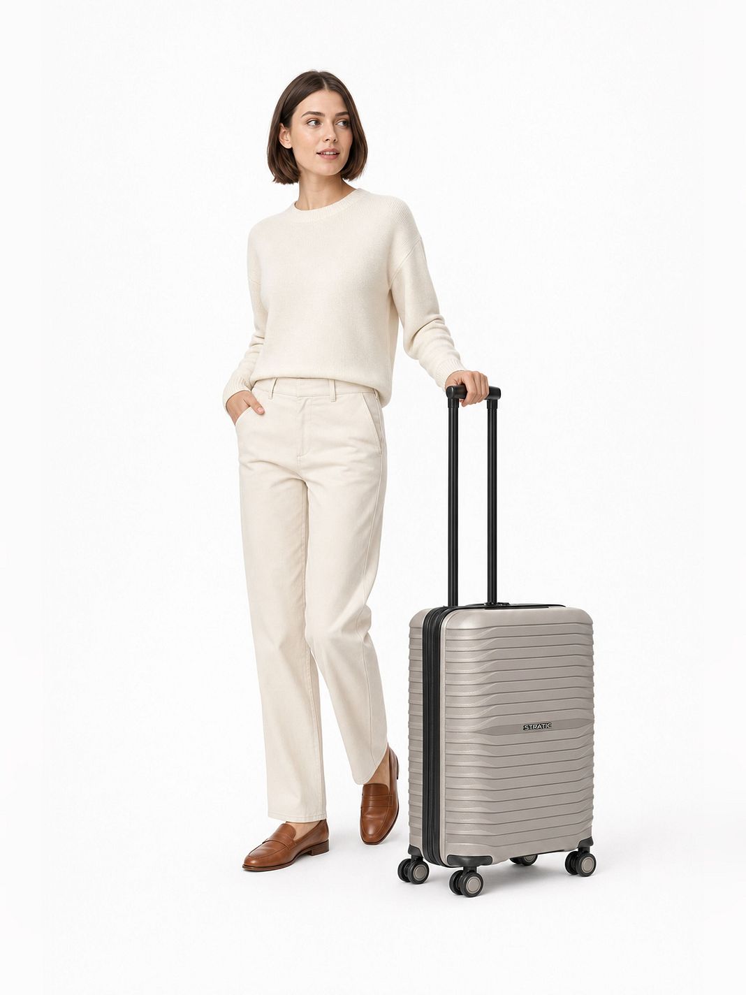 Stratic Shine 4 ruote Trolley cabina 55 cm Stratic Shine 4 ruote Trolley cabina 55 cm
