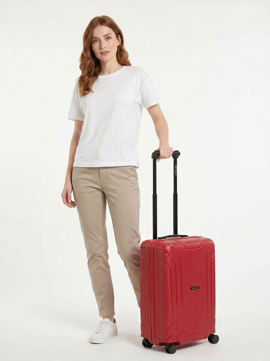Redolz Essentials 15 Trolley cabina a 4 ruote da 55 cm con chiusura a tre punti Redolz Essentials 15 Trolley cabina a 4 ruote da 55 cm con chiusura a tre punti