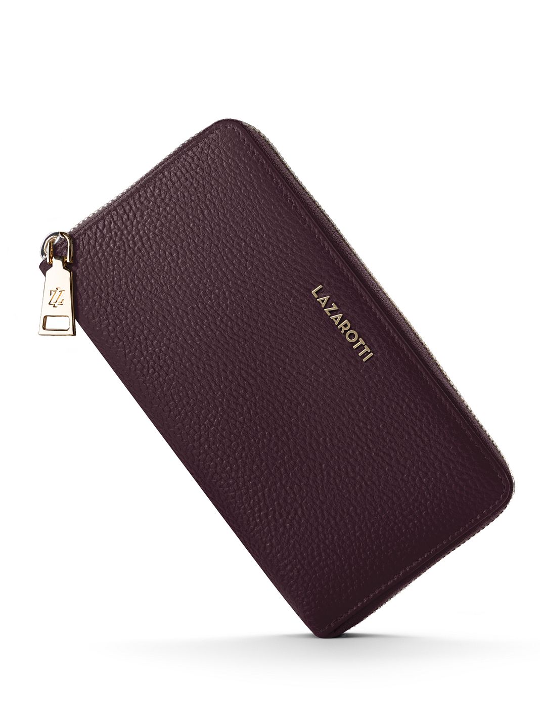 Lazarotti Portafoglio Bologna in pelle XL con chiusura a zip perimetrale, 19 cm Lazarotti Portafoglio Bologna in pelle XL con chiusura a zip perimetrale, 19 cm