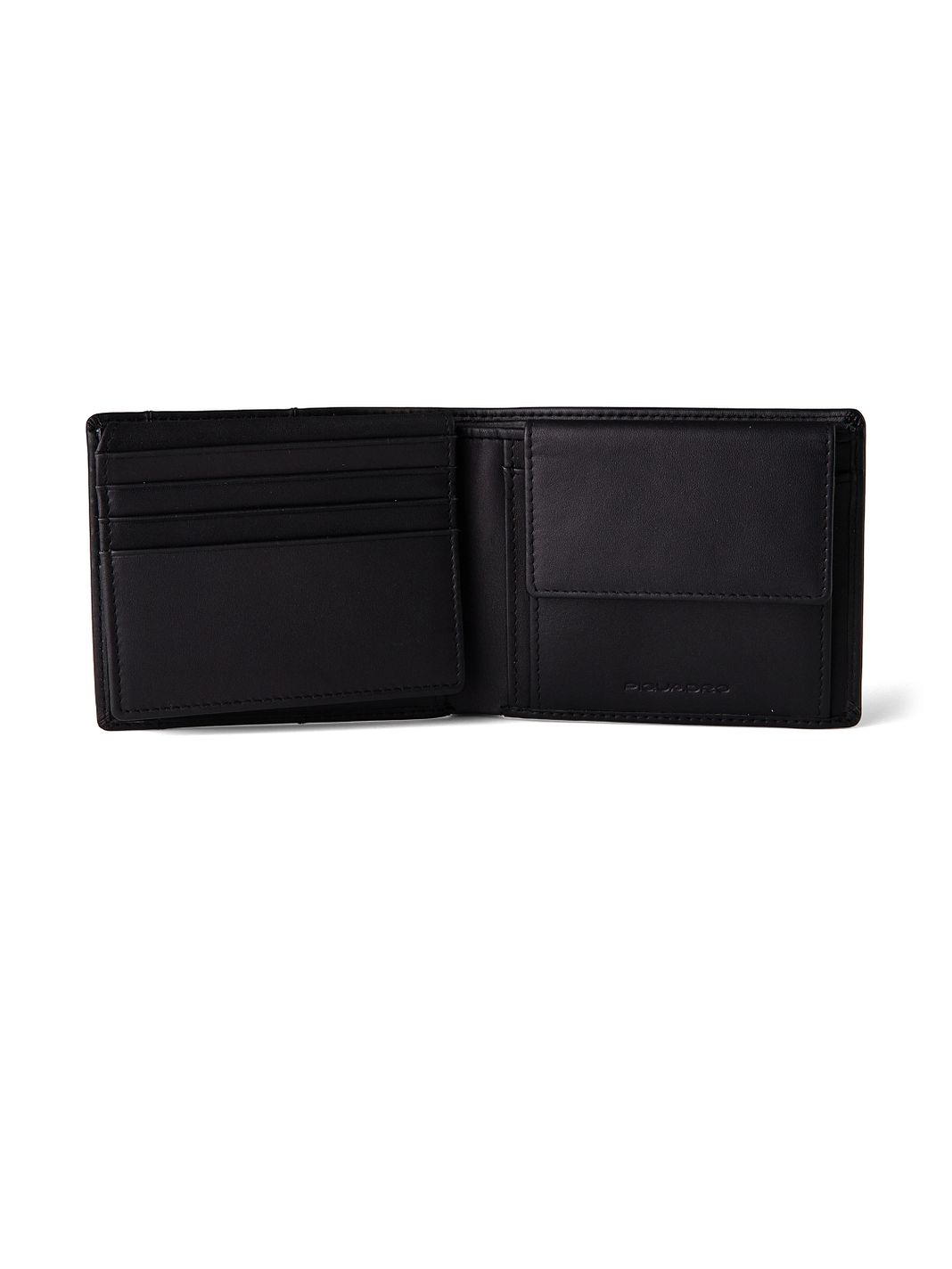 Piquadro Finn Portafoglio Protezione RFID Vera Pelle 11 cm Piquadro Finn Portafoglio Protezione RFID Vera Pelle 11 cm