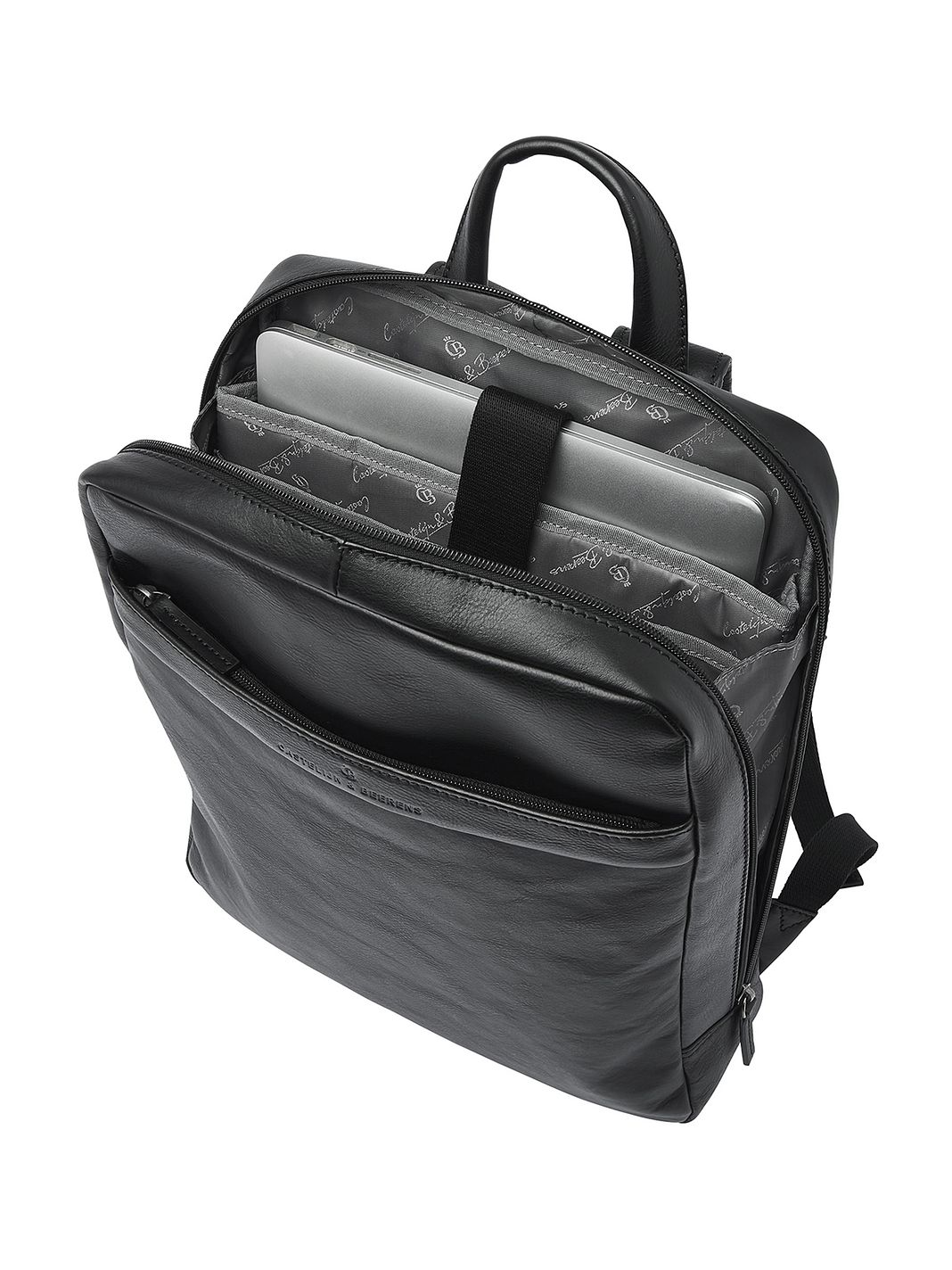 Castelijn & Beerens Zaino da giorno Protezione RFID Vera Pelle 41 cm Vano porta PC