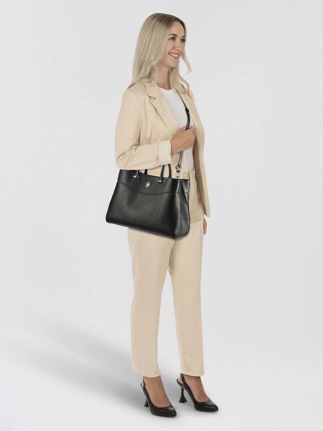 Boss Beyond Borsa a spalla Vera Pelle 36 cm Boss Beyond Borsa a spalla Vera Pelle 36 cm