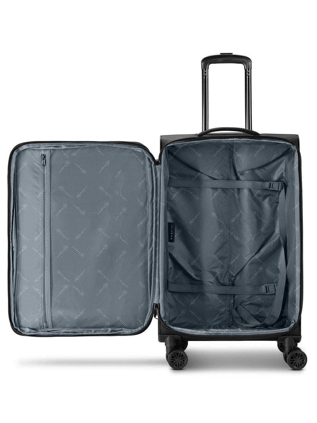 bugatti Valencia Soft 4 ruote Set di valigie 3 pezzi espandibile