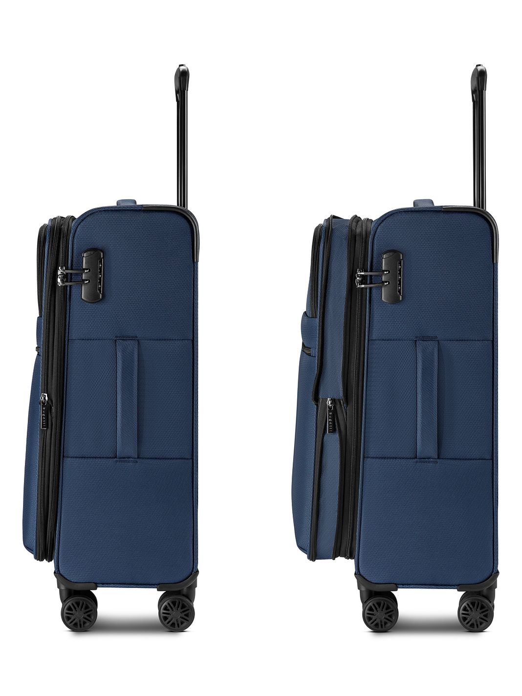 bugatti Valencia Soft 4 ruote Set di valigie 3 pezzi espandibile