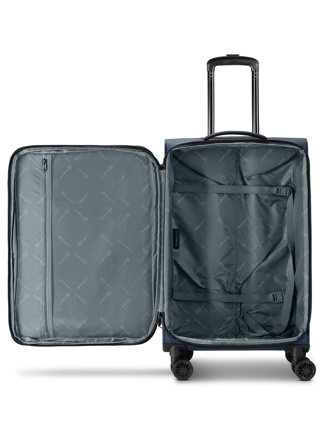 bugatti Valencia Soft 4 ruote Set di valigie 3 pezzi espandibile
