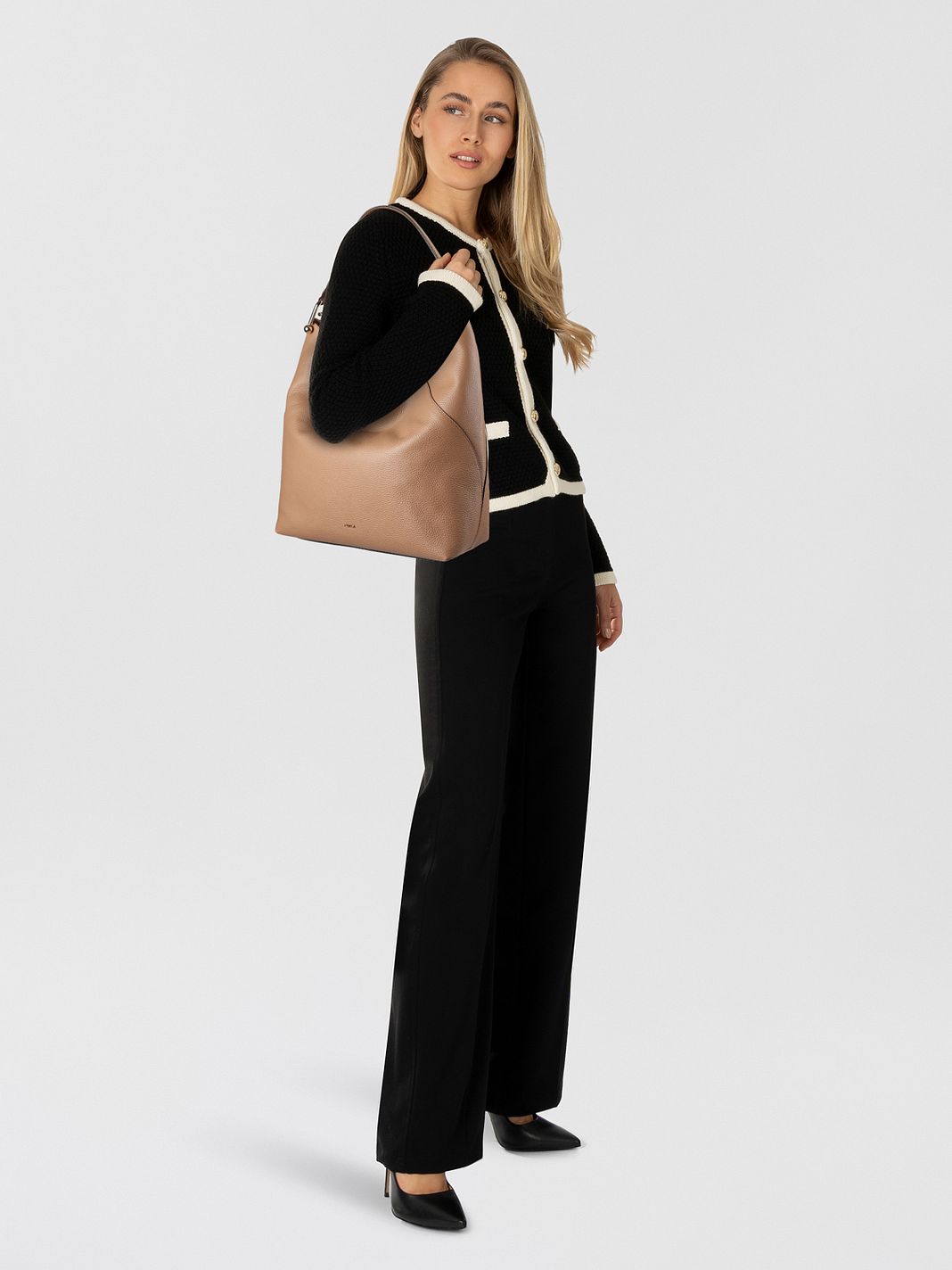 Furla Lara Borsa a spalla L Vera Pelle 34.5 cm