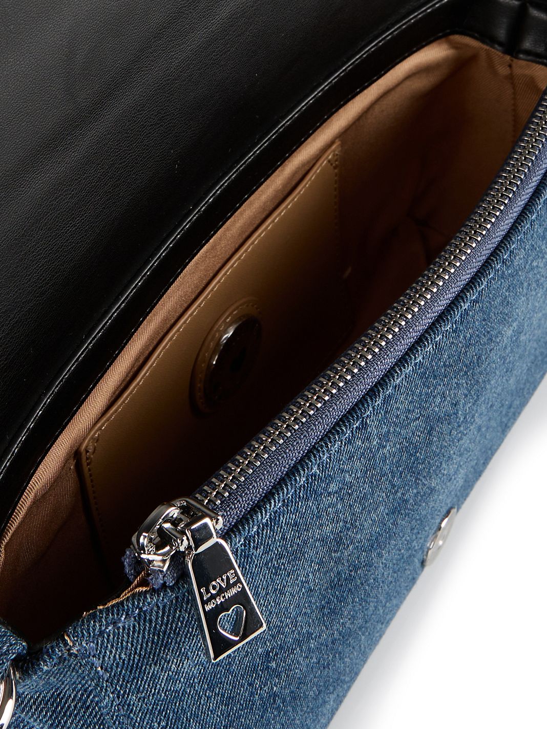 Love Moschino Denim Signature Love Borsa a spalla 24 cm