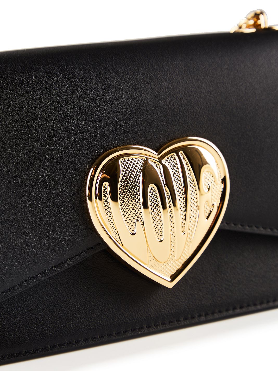 Love Moschino Victory Heart Borsa a spalla Vera Pelle 21.5 cm Love Moschino Victory Heart Borsa a spalla Vera Pelle 21.5 cm