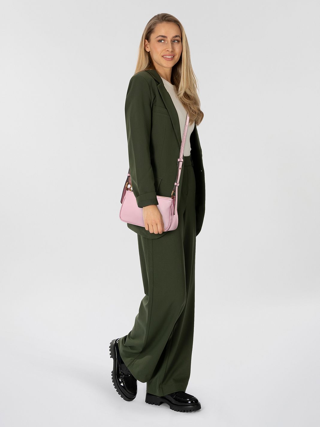 PINKO Half Moon Borsa a tracolla Vera Pelle 23 cm PINKO Half Moon Borsa a tracolla Vera Pelle 23 cm