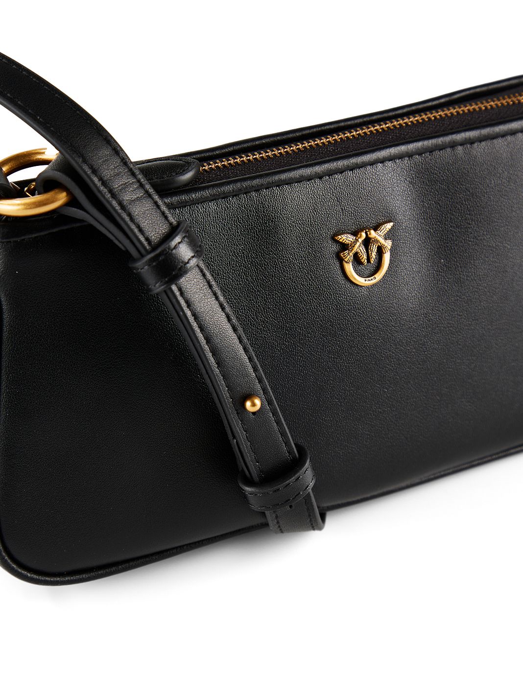 PINKO Half Moon Borsa a tracolla Vera Pelle 23 cm PINKO Half Moon Borsa a tracolla Vera Pelle 23 cm