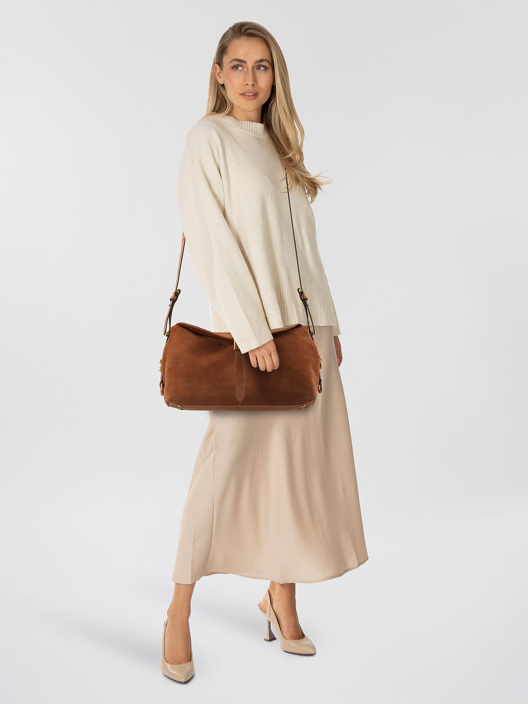 PINKO Saddle Horizontal Borsa a spalla Vera Pelle 34 cm PINKO Saddle Horizontal Borsa a spalla Vera Pelle 34 cm