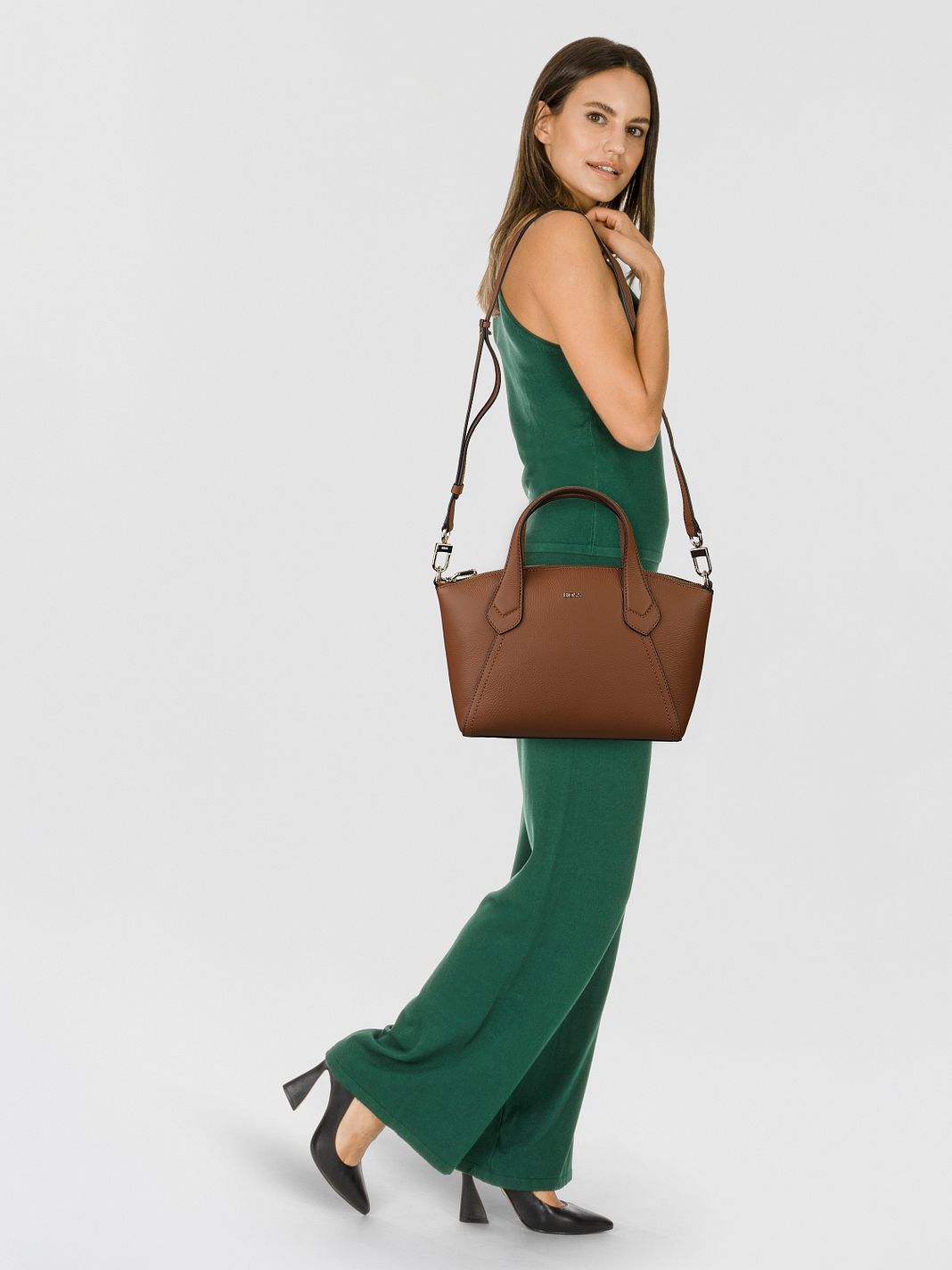 Boss Lenah Borsetta S Vera Pelle 24 cm
