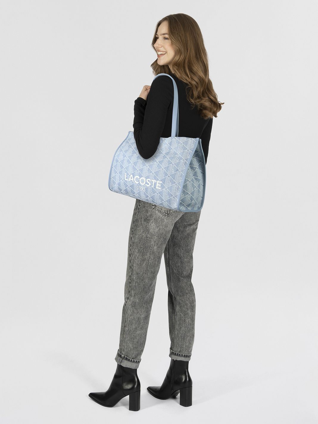 Lacoste Heritage Jacquard Borsa shopper 40 cm Lacoste Heritage Jacquard Borsa shopper 40 cm