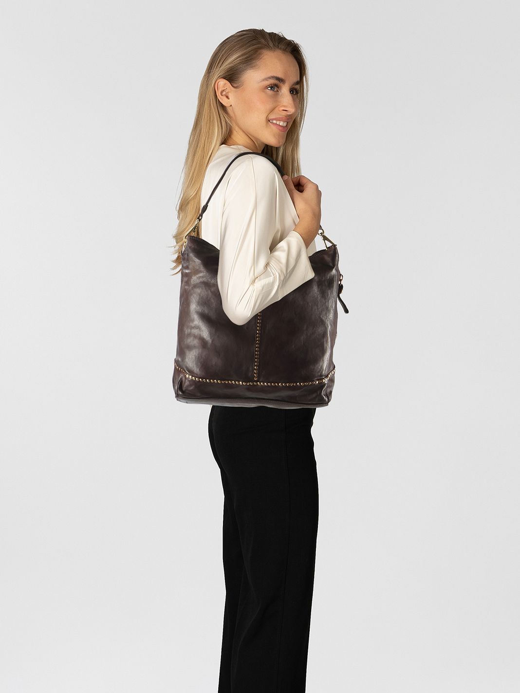 Campomaggi Manuela Borsa a spalla Vera Pelle 32 cm