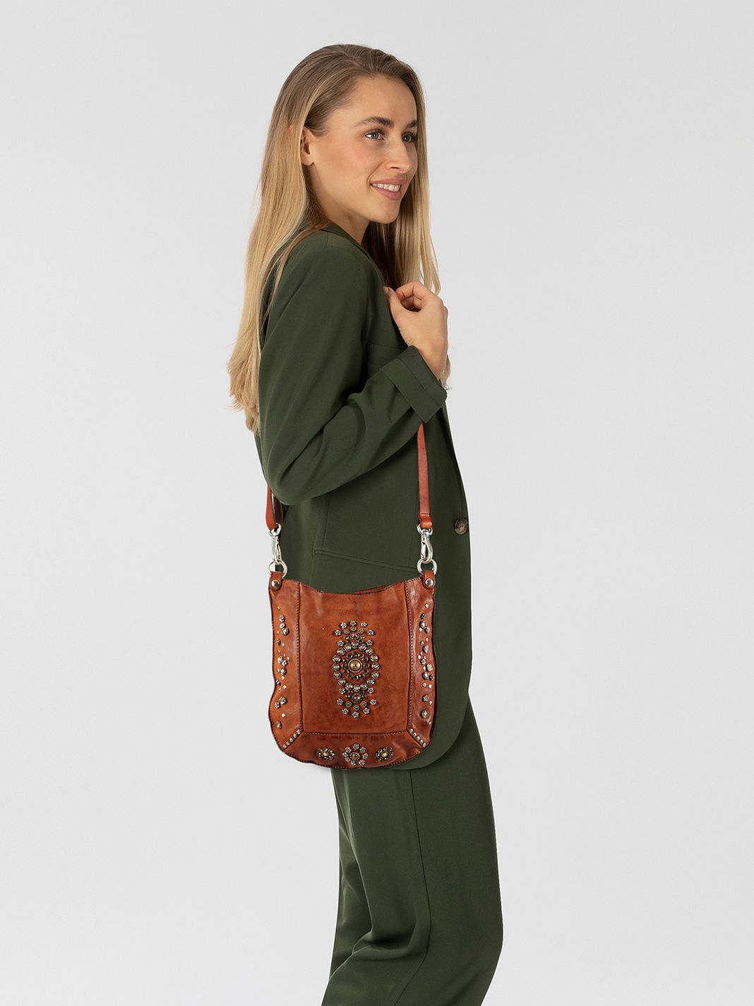 Campomaggi Nora Borsa a tracolla Vera Pelle 26 cm Campomaggi Nora Borsa a tracolla Vera Pelle 26 cm