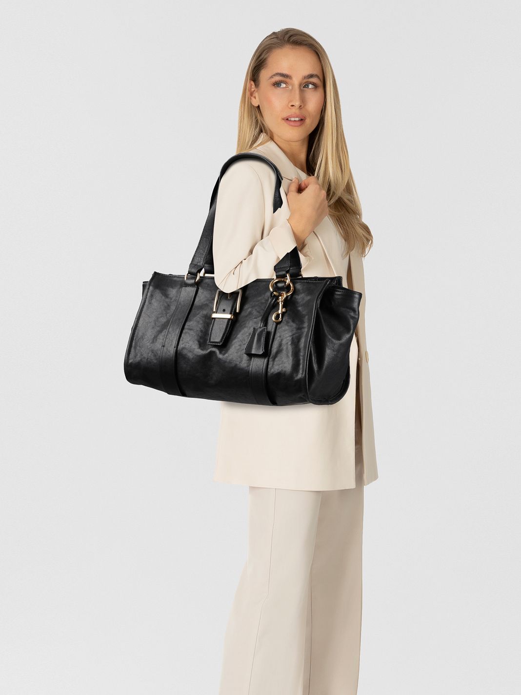 Marc O'Polo Borsa a spalla Vera Pelle 40 cm Marc O'Polo Borsa a spalla Vera Pelle 40 cm