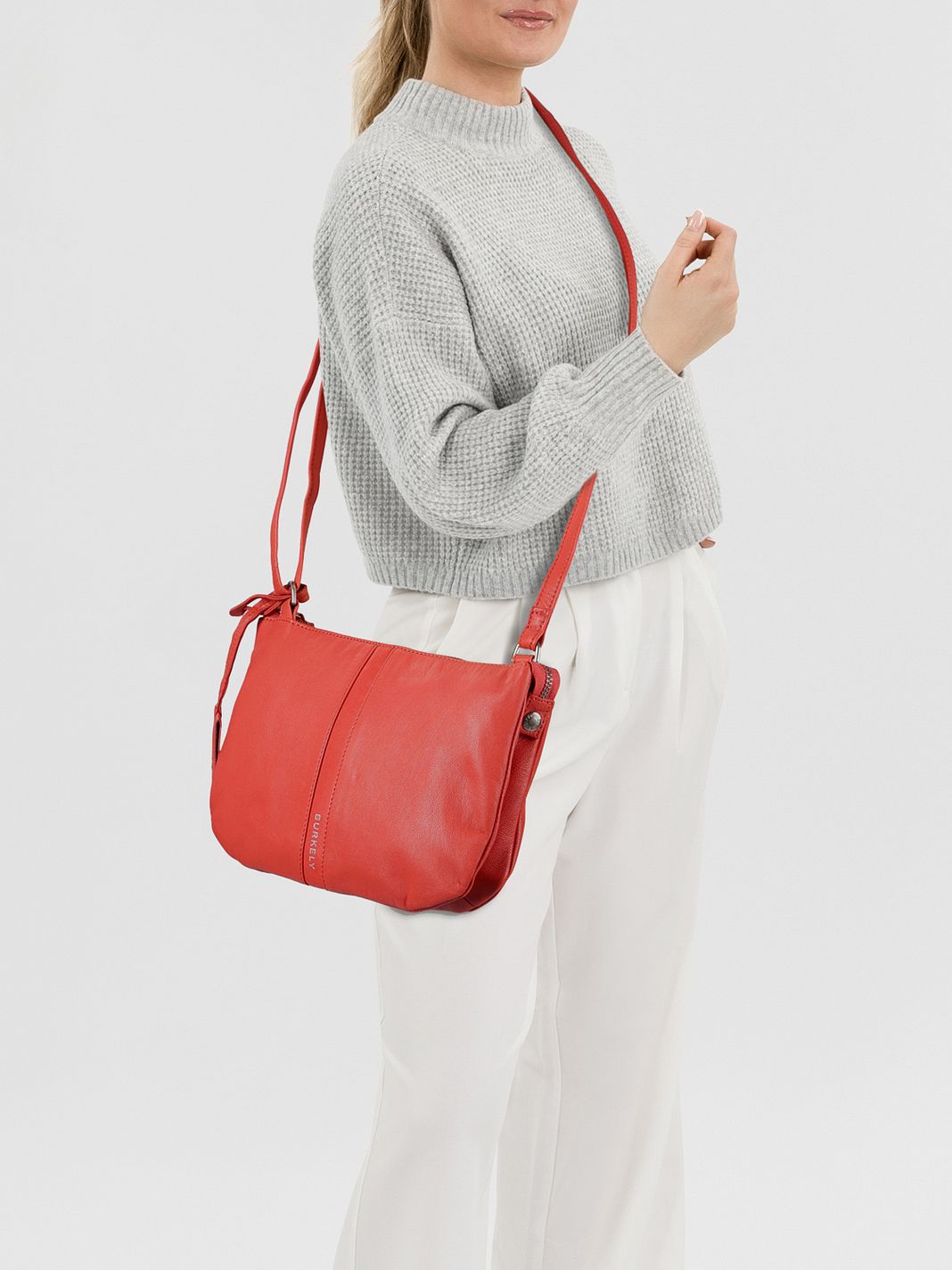 Burkely Nalan Borsa a tracolla Vera Pelle 24 cm Burkely Nalan Borsa a tracolla Vera Pelle 24 cm