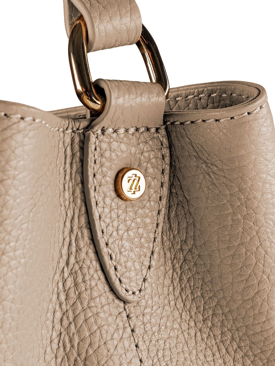 Lazarotti Bologna läderbucket bag med axelrem, 25 cm Lazarotti Bologna läderbucket bag med axelrem, 25 cm