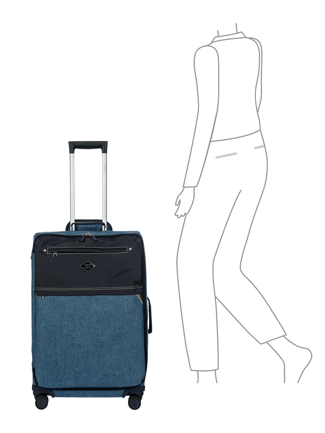 Bric's Bric's x Replay 4 ruote Carrello 71 cm Bric's Bric's x Replay 4 ruote Carrello 71 cm