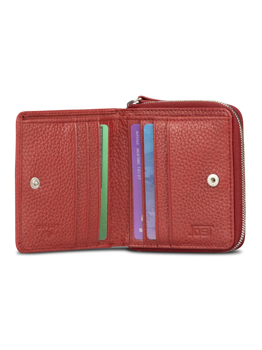 Jost Vika Portafoglio Protezione RFID Vera Pelle 10 cm Jost Vika Portafoglio Protezione RFID Vera Pelle 10 cm