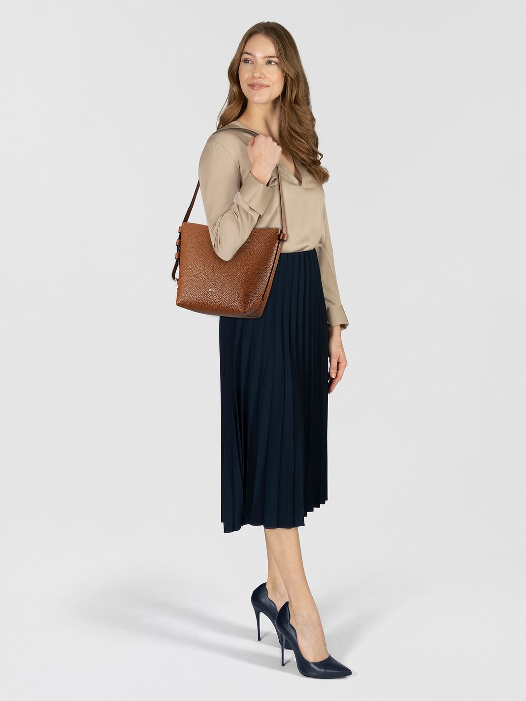 abro Cosmo Borsa a spalla Vera Pelle 21 cm