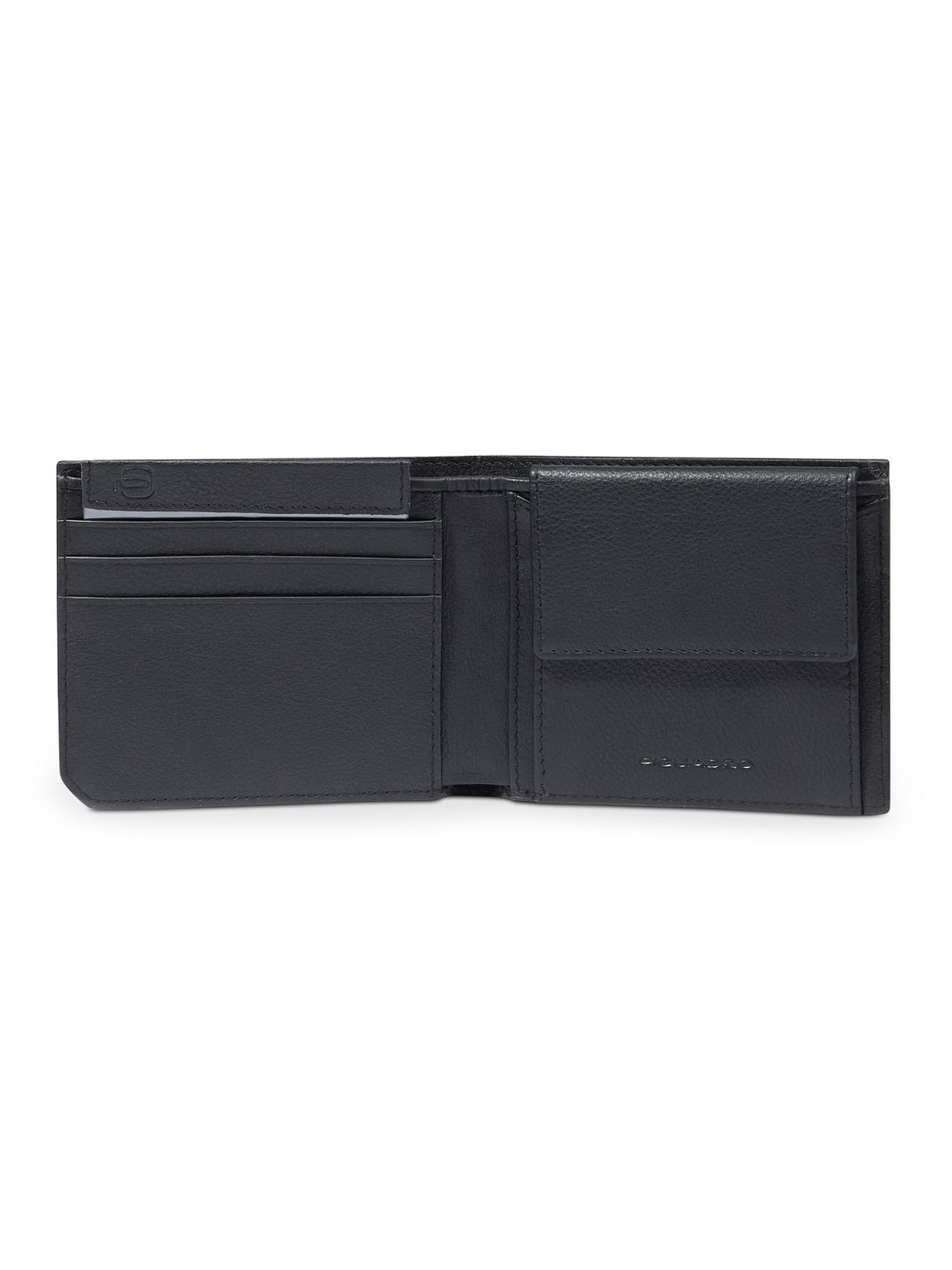 Piquadro Russell Portafoglio Protezione RFID Vera Pelle 11 cm Piquadro Russell Portafoglio Protezione RFID Vera Pelle 11 cm