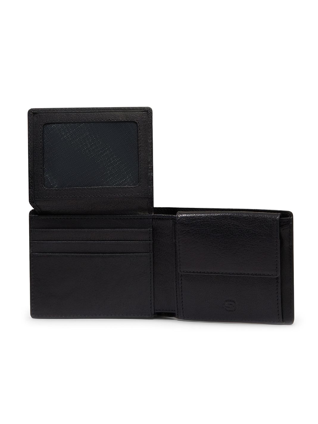 Piquadro Solm Portafoglio Protezione RFID Vera Pelle 11 cm Piquadro Solm Portafoglio Protezione RFID Vera Pelle 11 cm