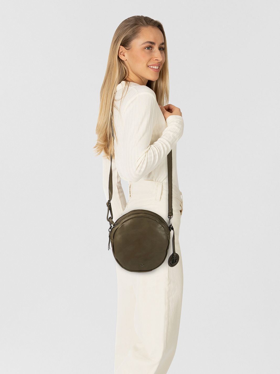 Harbour 2nd Anchor Love Halima Bolsa de hombro Piel natural 24 cm