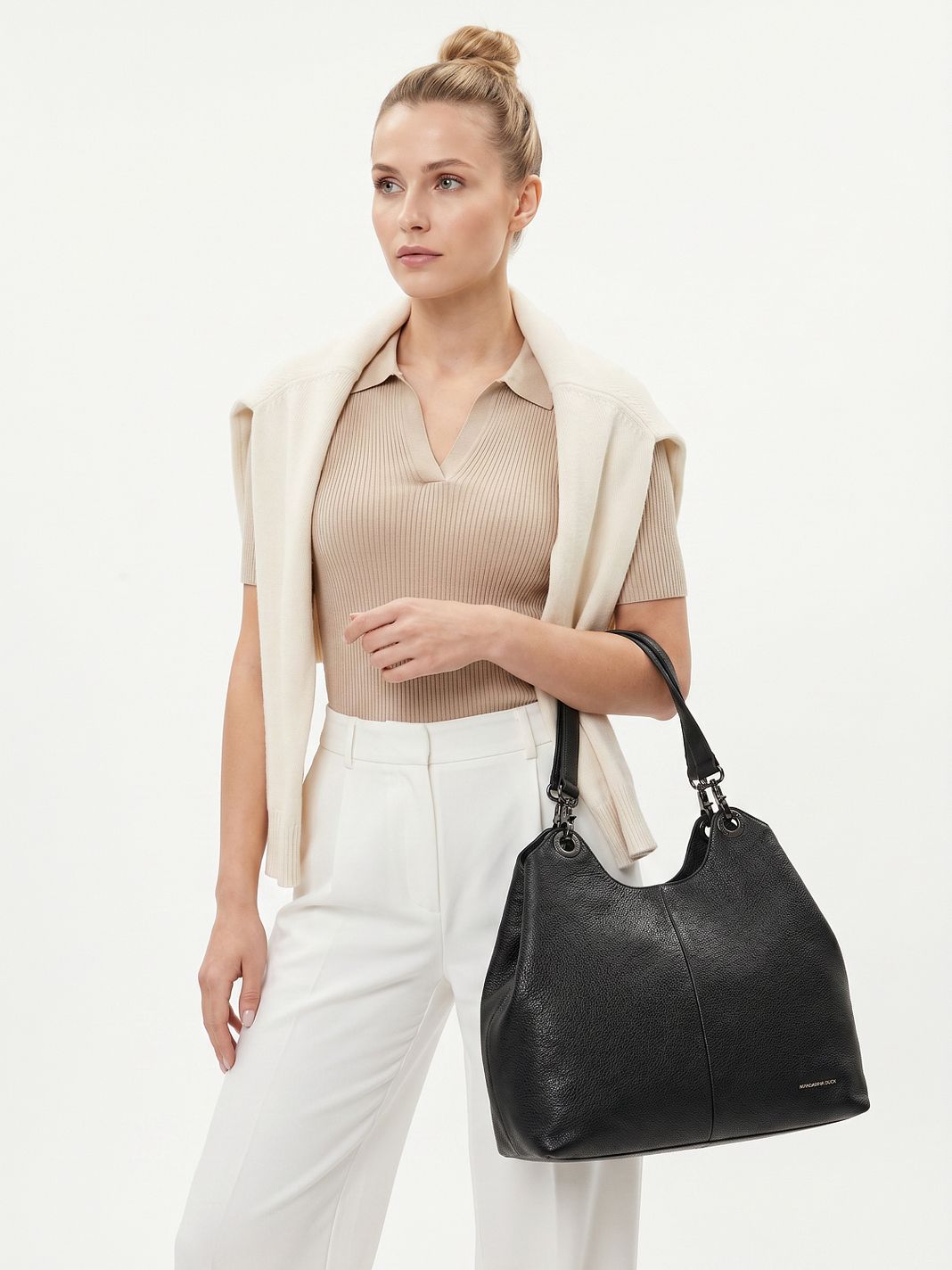 Mandarina Duck Mellow Borsa a spalla Vera Pelle 36 cm Mandarina Duck Mellow Borsa a spalla Vera Pelle 36 cm