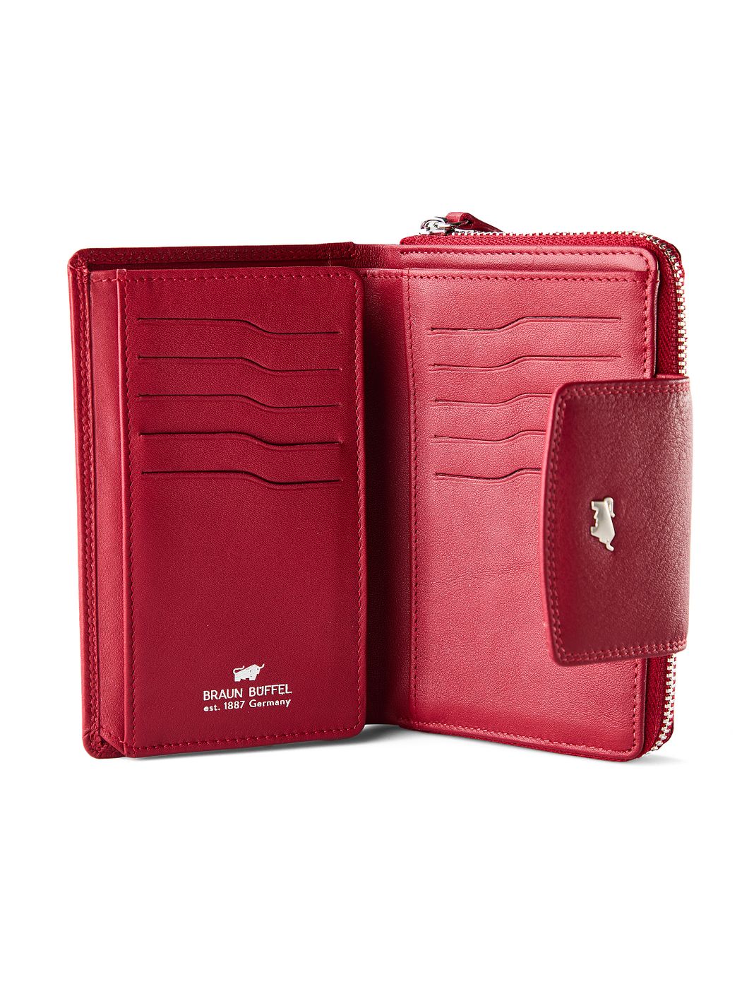 Braun Büffel Golf 3.0 Plånbok RFID-skydd Läder 14 cm