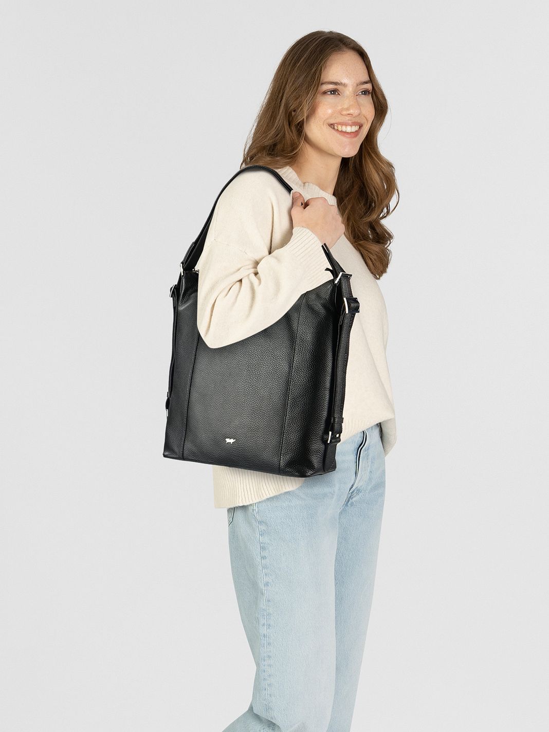 Braun Büffel Hanna Borsa a spalla Vera Pelle 30 cm Braun Büffel Hanna Borsa a spalla Vera Pelle 30 cm