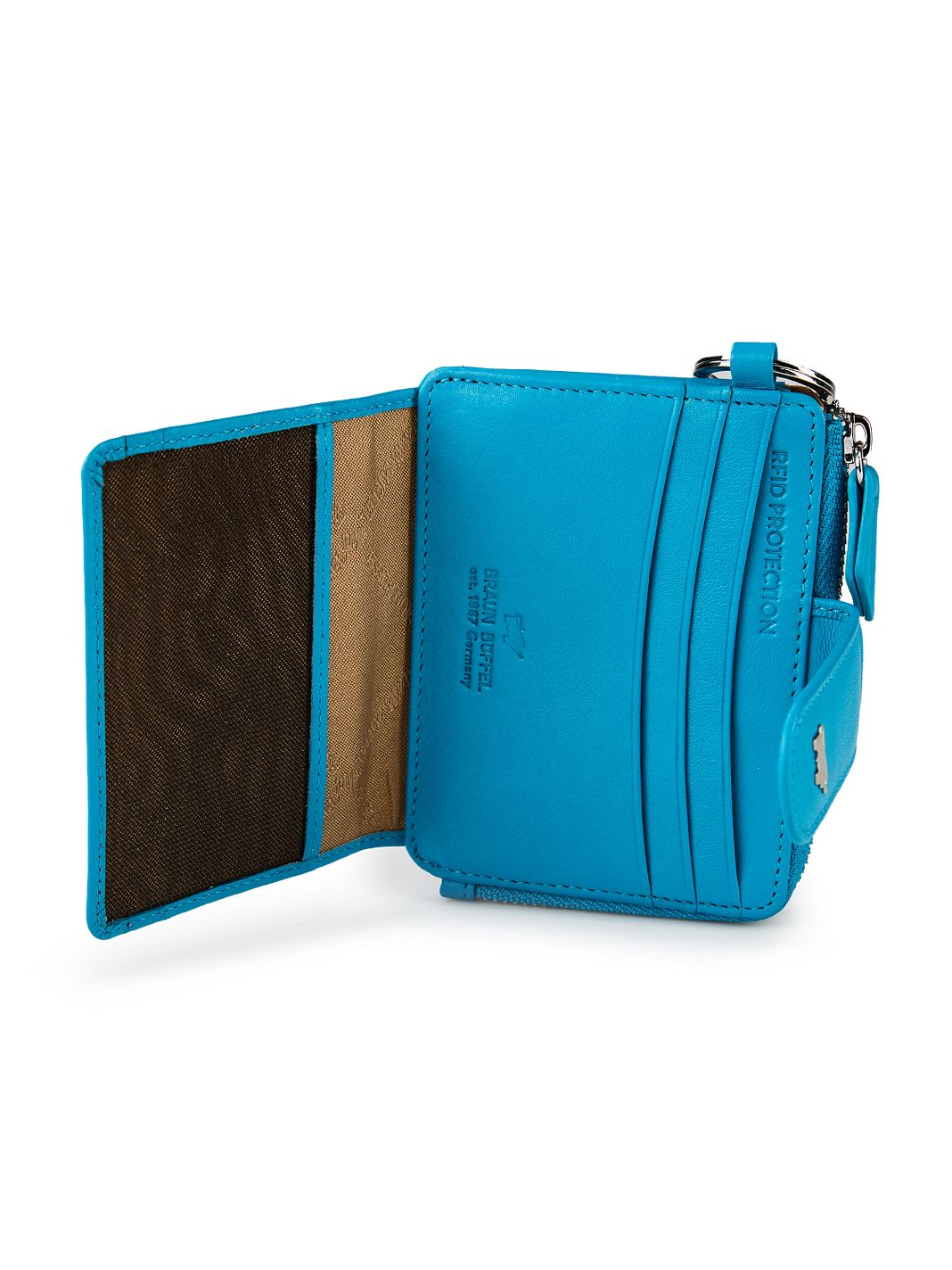 Braun Büffel Joy Custodia per carta di credito Protezione RFID Vera Pelle 11 cm