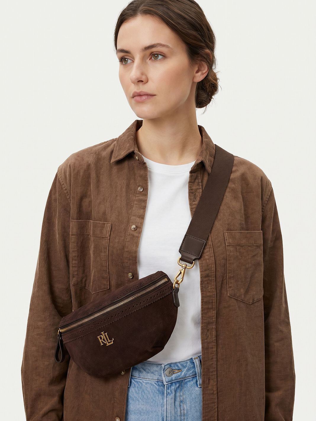 Lauren Ralph Lauren Marcy Borsa a tracolla Vera Pelle 26 cm Lauren Ralph Lauren Marcy Borsa a tracolla Vera Pelle 26 cm