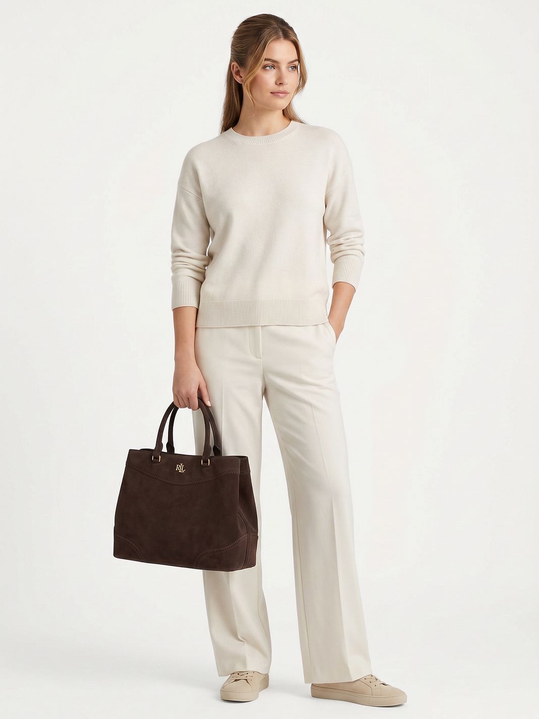 Lauren Ralph Lauren Marcy Borsetta Vera Pelle 37 cm Lauren Ralph Lauren Marcy Borsetta Vera Pelle 37 cm