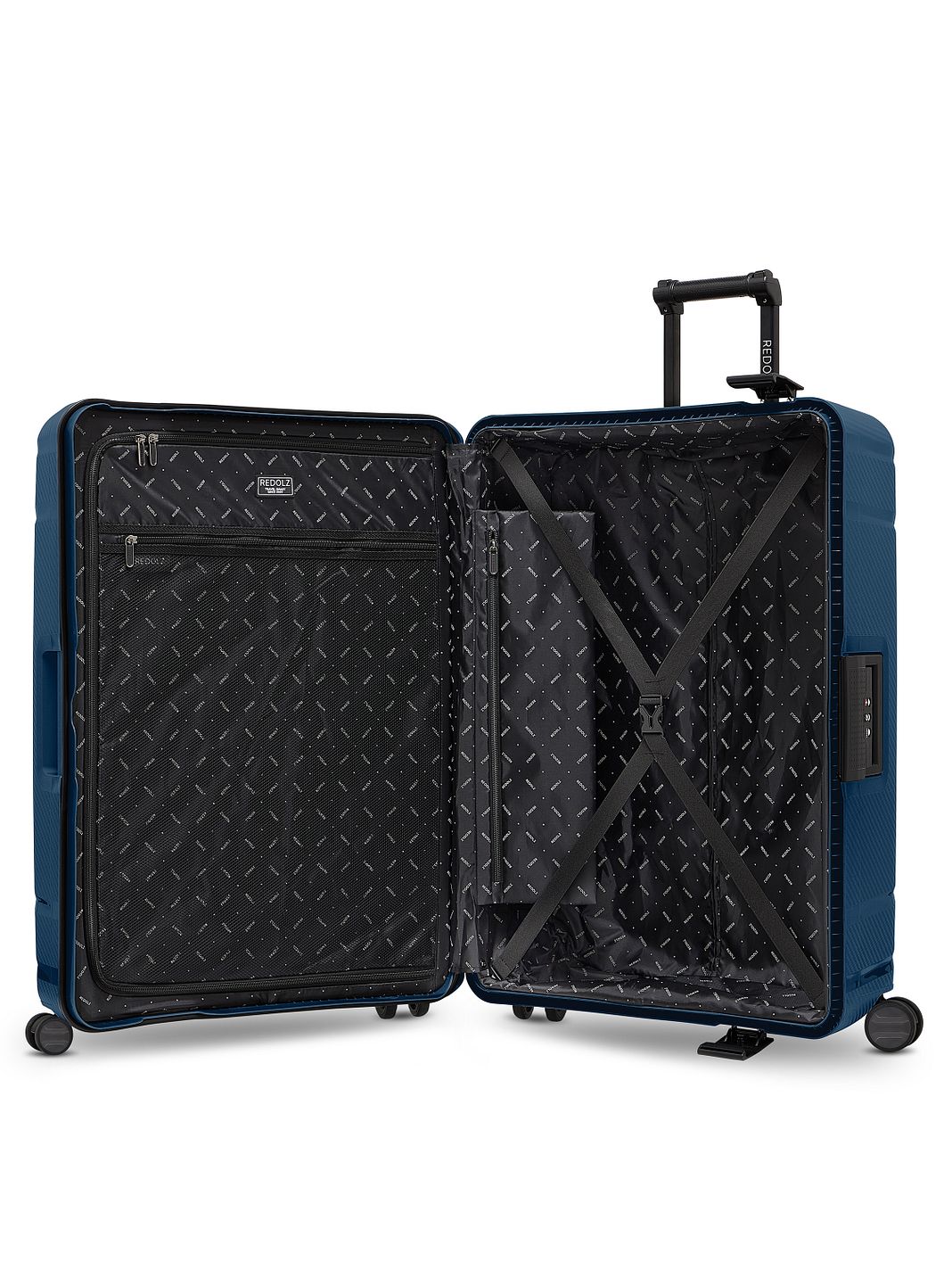 Redolz Set di valigie Essentials 15 a 4 ruote M+L con chiusura a tre punti Redolz Set di valigie Essentials 15 a 4 ruote M+L con chiusura a tre punti