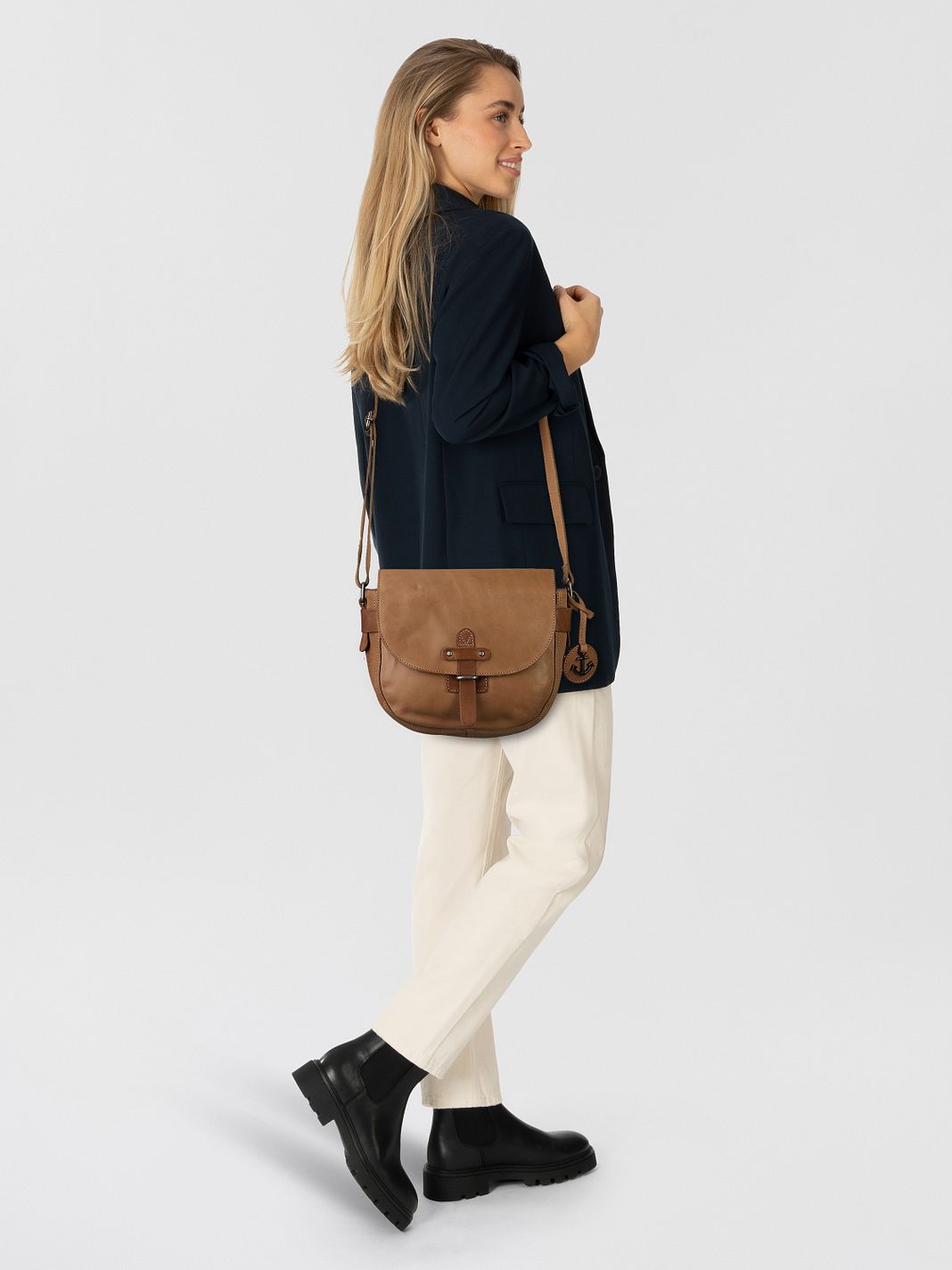 Harbour 2nd Urban Poets Crossbody-laukku Nahka 20 cm Harbour 2nd Urban Poets Crossbody-laukku Nahka 20 cm