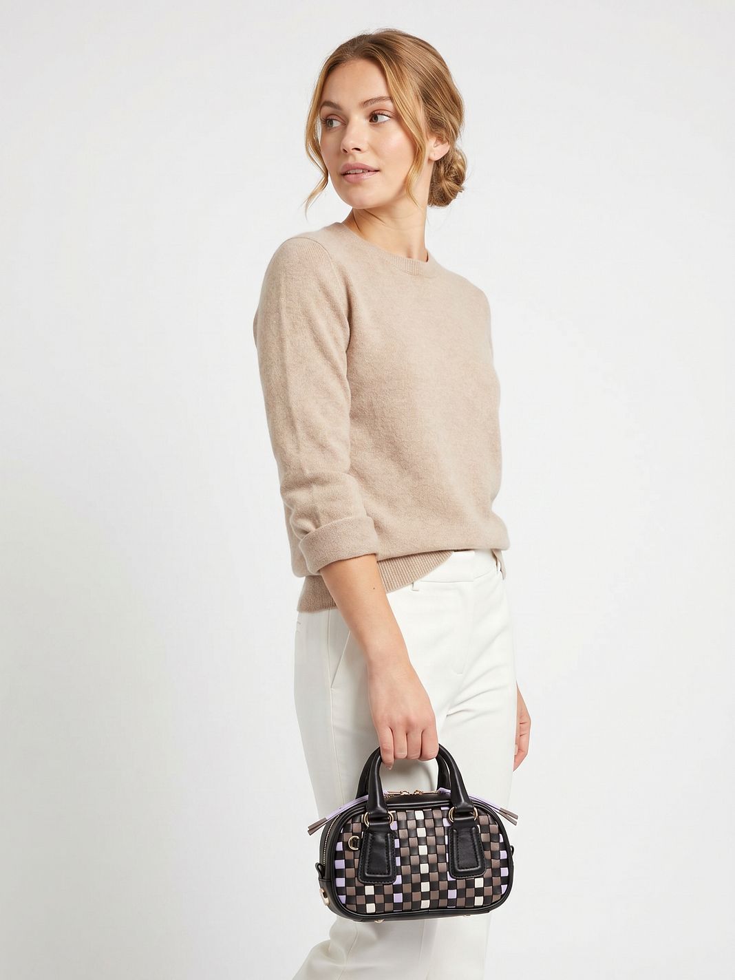 DuDu Woven Bolso Piel natural 20.5 cm DuDu Woven Bolso Piel natural 20.5 cm
