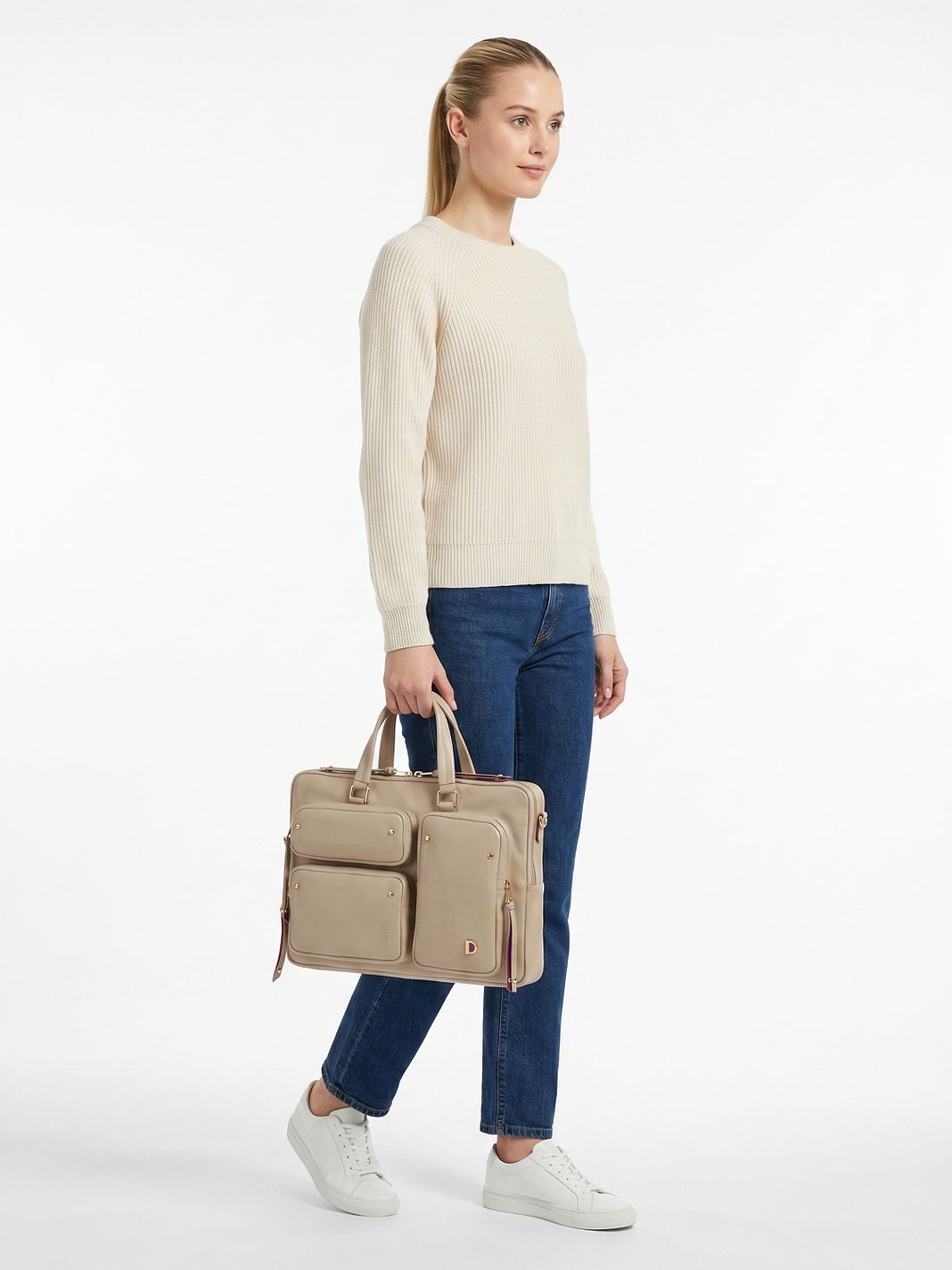 DuDu Pocket Maletín Piel natural 36 cm Compartimento para el portátil