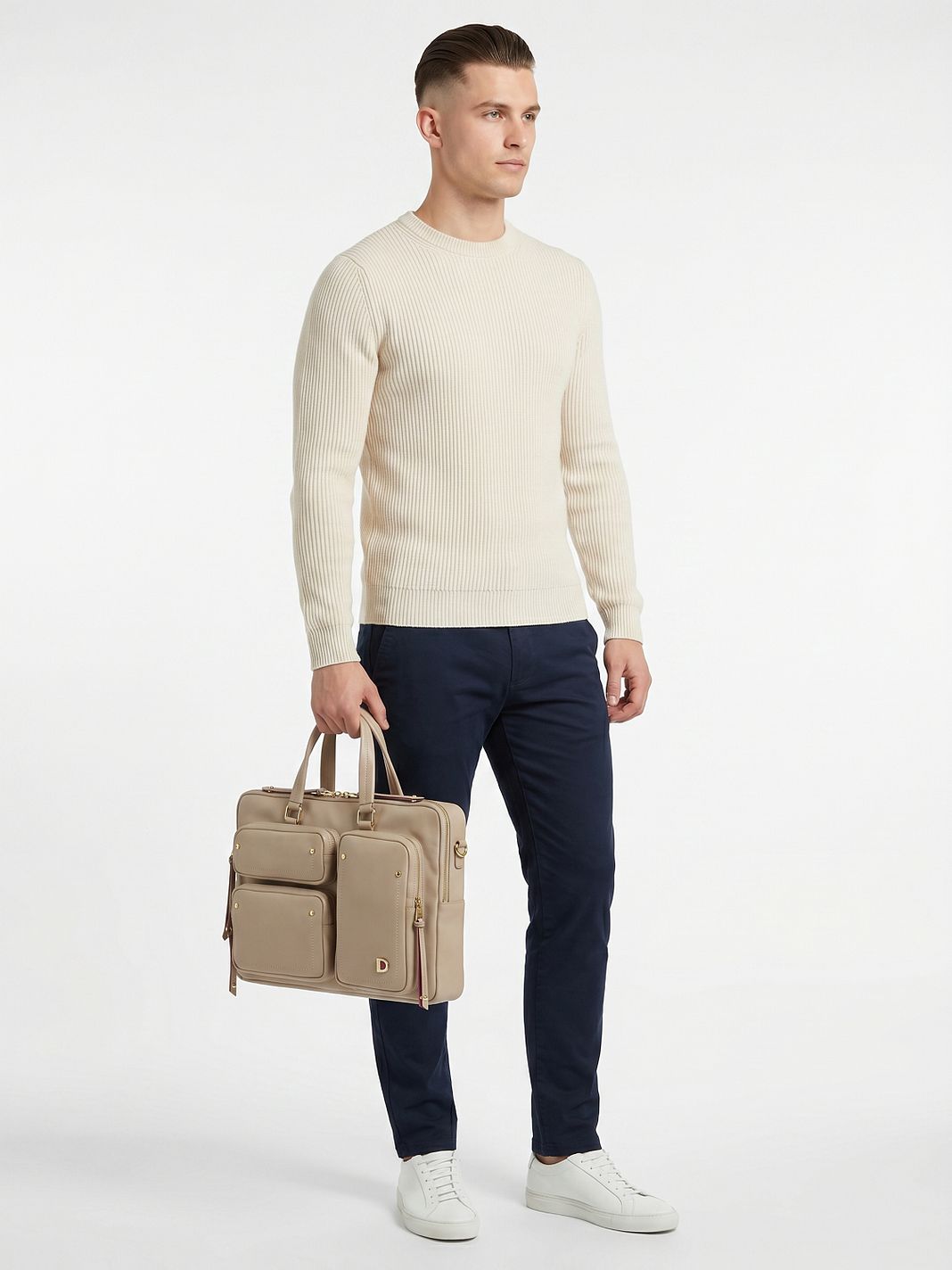 DuDu Pocket Maletín Piel natural 36 cm Compartimento para el portátil