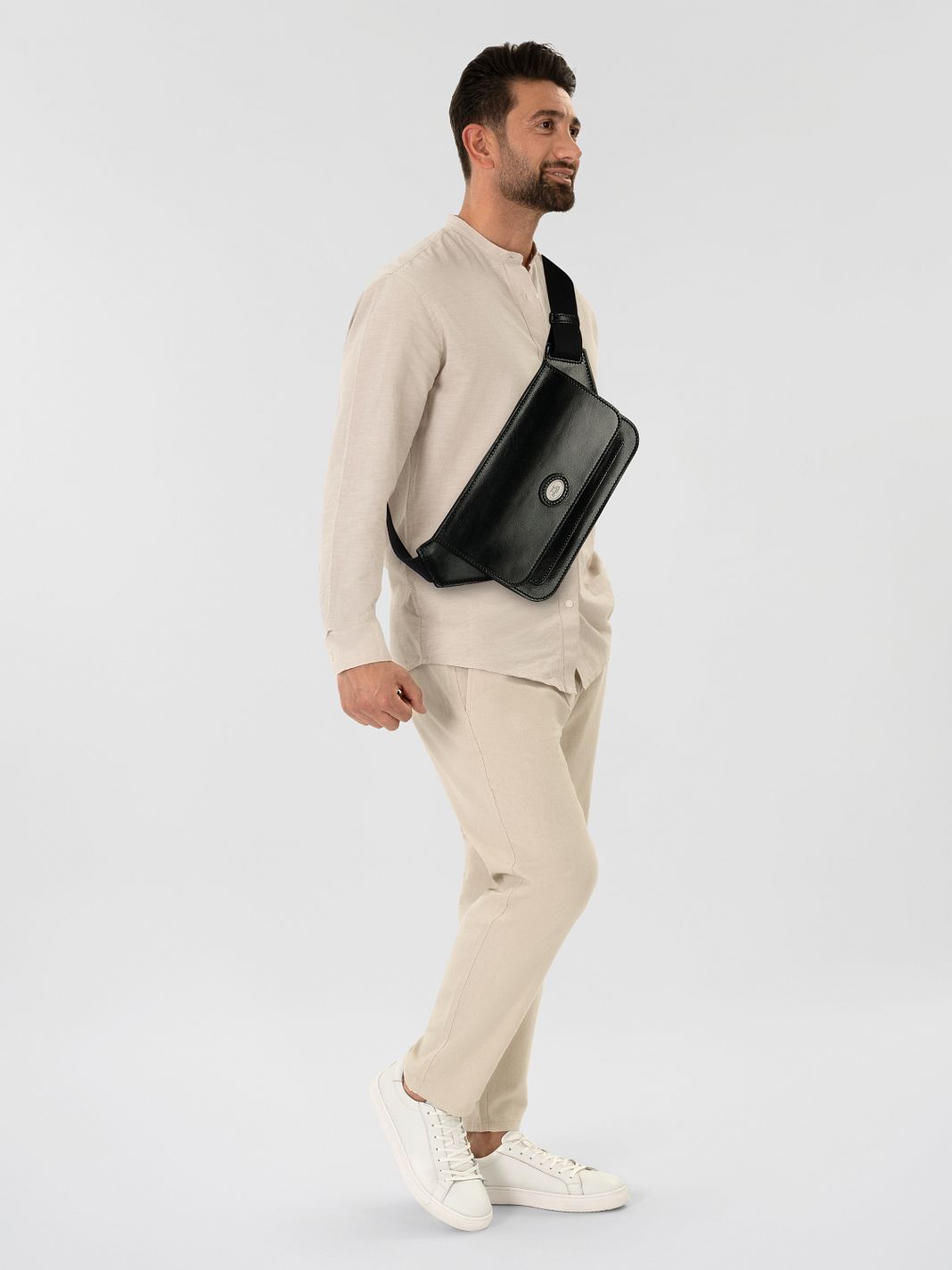 The Bridge Story Uomo Marsupio Vera Pelle 34 cm The Bridge Story Uomo Marsupio Vera Pelle 34 cm