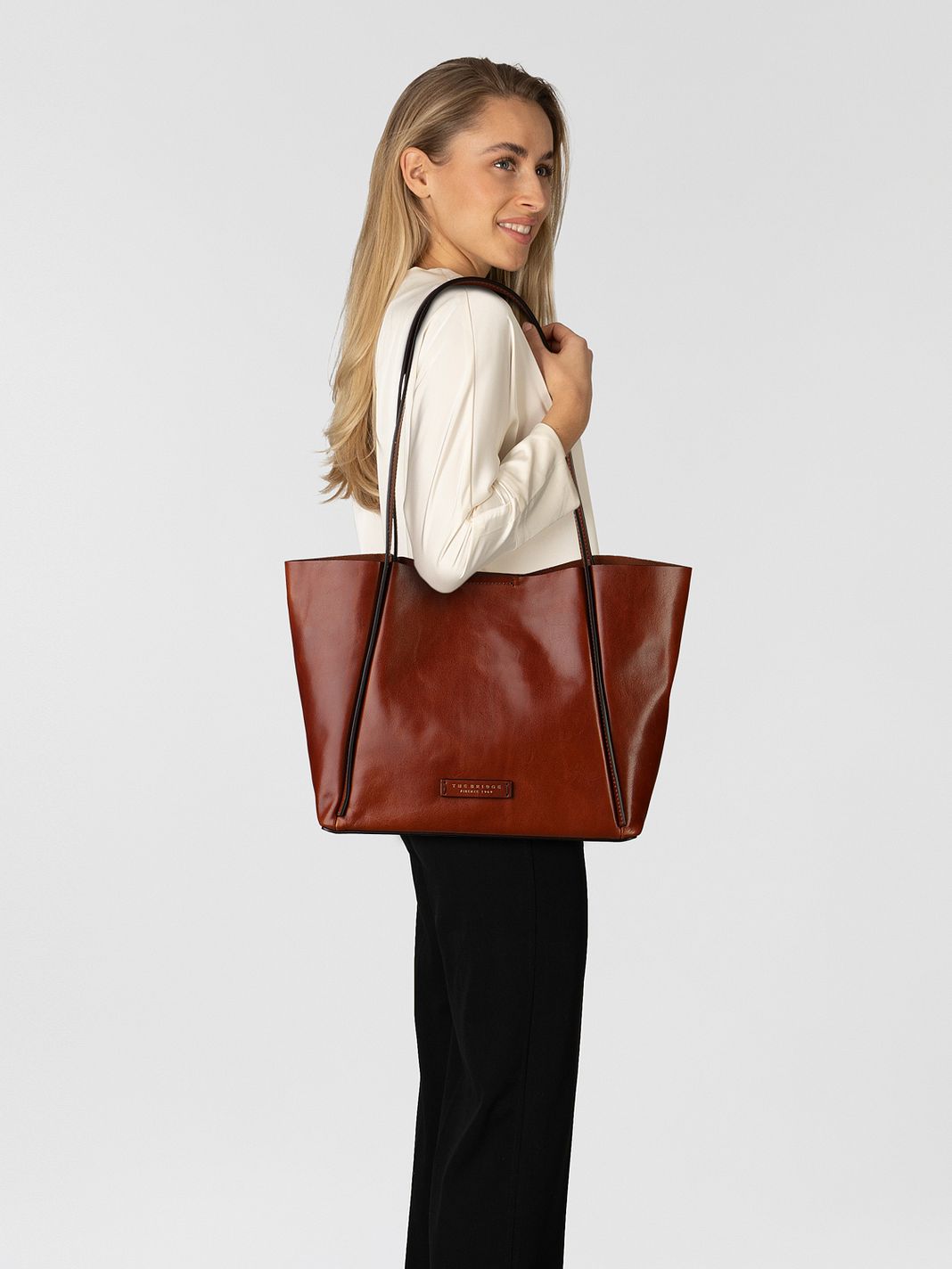 The Bridge Icons Borsa shopper Vera Pelle 38 cm The Bridge Icons Borsa shopper Vera Pelle 38 cm