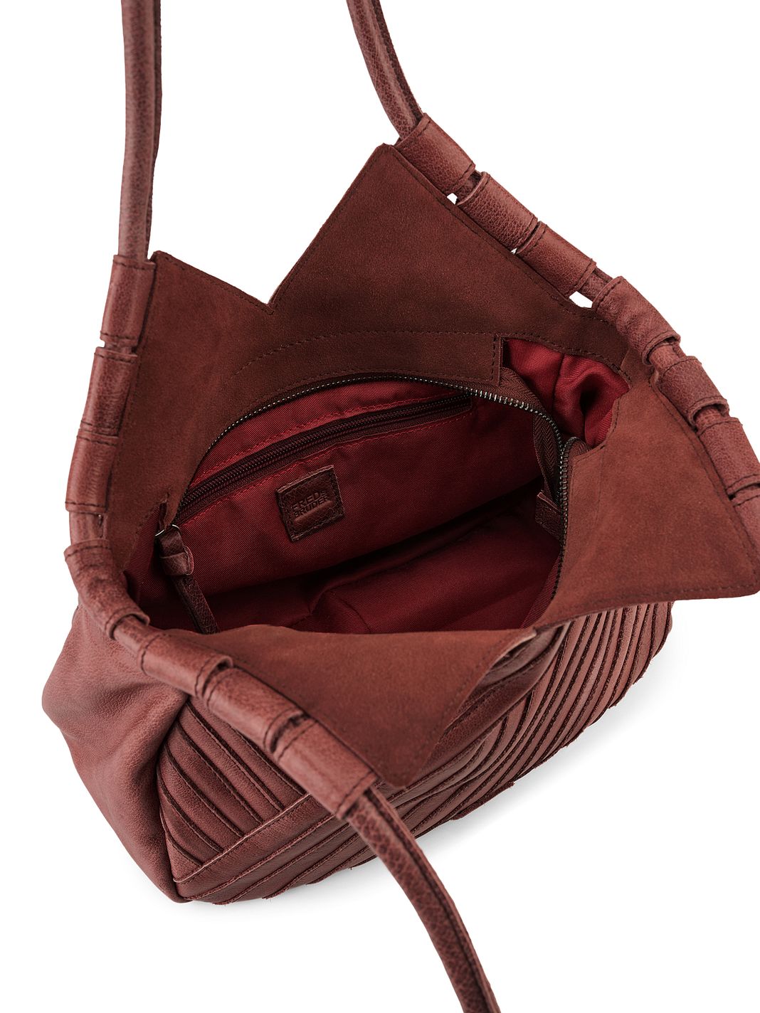 FredsBruder Criss-Cross Borsa shopper Vera Pelle 30 cm