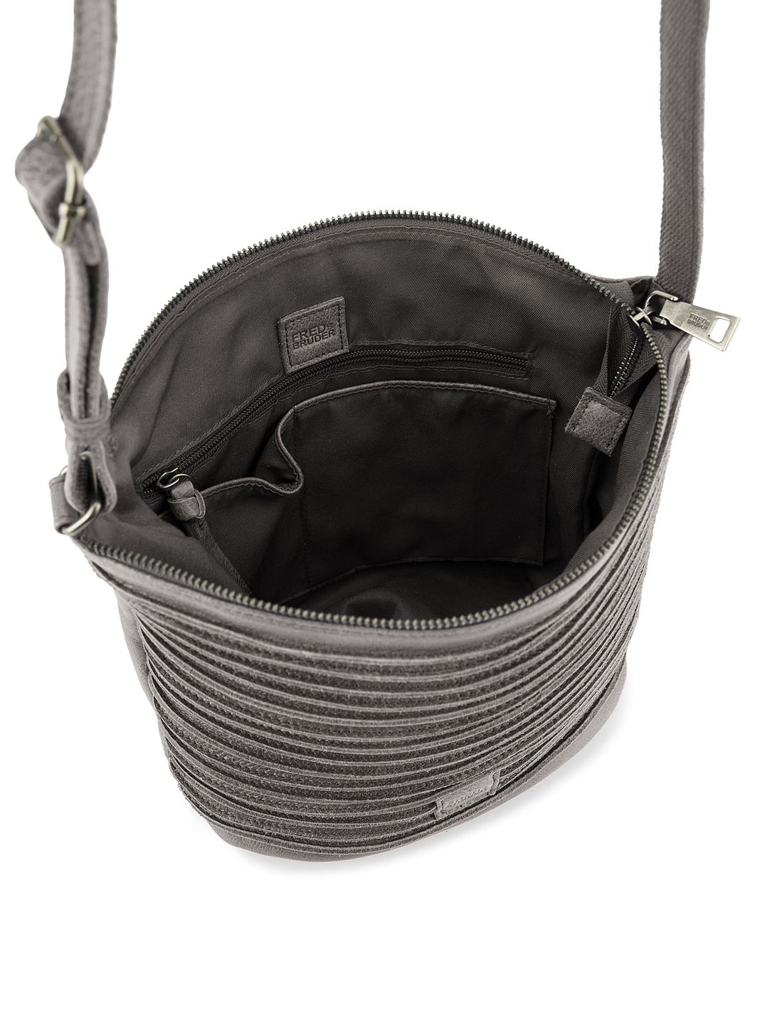 FredsBruder Riffelinchen Borsa a tracolla Vera Pelle 23 cm FredsBruder Riffelinchen Borsa a tracolla Vera Pelle 23 cm