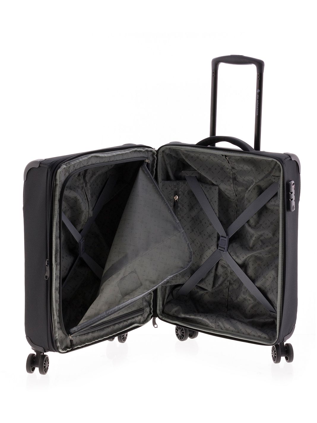 Gladiator 4700 4 ruote Trolley cabina 55 cm espandibile Gladiator 4700 4 ruote Trolley cabina 55 cm espandibile