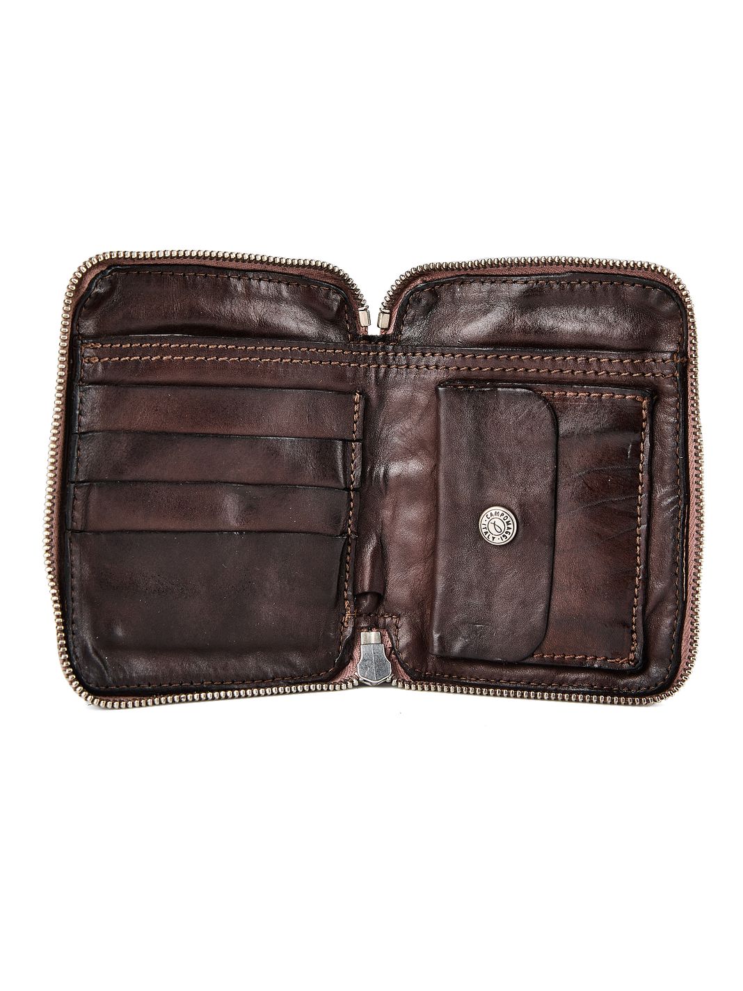 Campomaggi Tosca Portafoglio Protezione RFID Vera Pelle 13 cm